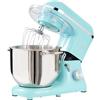 Kitchen in the box Impastatrice Planetaria, 7,5 Litri Impastatrice Professionale 1400W, 6 Velocità con Uncino Impastatore, Mescolatore e Frusta Sbattitrice (Blu)