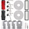 XUNNIU Qrevo S5V Accessori Ricambi per Roborock Qrevo Curv/Curv S5X/Qrevo Edge/Qrevo Edge S5A/Qrevo S5V Aspirapolvere, 1 Spazzola Principale, 4 Spazzole Laterali, 2 Filtri, 2 Panni Mop, 4 Sacchetti