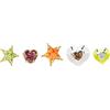 Crocs Meta Stars And Hearts 5 Pack, Charm Decorativi per Scarpe Unisex-Adulto, Multicolore, Taglia Unica