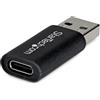 StarTech Adattatore USB-A a USB-C, Convertitore USB-A Maschio a USB-C Femmina, 10Gbps, 5V 900mA, Adattatore USB a USB Tipo-C per Caricatori e Hub USB-A