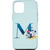 Disney Custodia per iPhone 15 Pro Disney - Lettera M dell'alfabeto per Topolino e Minnie