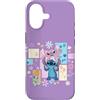 Disney Custodia per iPhone 17 Disney Stitch & Angel Spring Easter Friendly Flower Faces