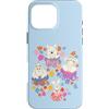 Disney Custodia per iPhone 16 Pro Max Disney Winnie the Pooh Spring Easter Friendly Flower Faces