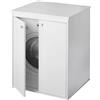 Coprilavatrice da Esterno in PVC 70x60x94cm 2 Ante Forlani Laundry Bianco