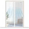 SCREEN DOOR Zanzariera Magnetica per Porta 90x220cm | Zanzariera Porta Finestra di Alta Qualità, Protezione Insetti, Facile da Montare - Bianco
