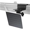 Akoemxeeo Supporto per grondaia per pannello solare Eufy, supporto universale per EufyCam/Tapo TP-Link/Arlo/Reolink Argus Pro/Argus 2, supporto regolabile per fotocamera esterna e pannello solare con foro