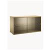 String Furniture Vetrina con ante scorrevoli in vetro String System, larg. 78 x prof. 30 cm