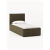 Westwing Collection Letto singolo imbottito in bouclé Dream