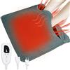 Cuplu 40X40 Scaldapiedi Elettrico Piedi, 6 Livelli di Calore 4 Timer, Spegnimento Automatico, Protezione da Surriscaldamento,Riscaldamento Elettrico dei Piedi Lavabile per Donne Uomini（Grigio Scuro）
