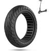 ECOVELO Pneumatico Solido 10 x 2.125 per Monopattino Elettrico e Scooter Elettrico Gomme Piene Antiforatura Ruote 10" Ricambio (Nero)