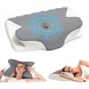vicihoho Cuscino Cervicale, Cuscino cervicale per collo e spalle, adatto a diverse posizioni del sonno, Memory Foam Pillow, dimensioni: 60 * 41 * 9/12 cm (Light Gray)
