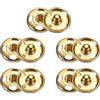 QUARKZMAN 5 Set Bottoni Automatici da Cucire 12mm Bottoni Automatici a Pressione Metallo per Chiusura Borse, Vestiti, Cucito Artigianale, Oro