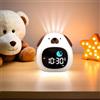 xinjinhju Bambini Sveglia Luce Notturna con 9 Colori di Luce e 6 Rumori Bianchi, Orologio Digitale per L'allenamento del Sonno, Luminosità e Suono Regolabili, Regali per Ragazzo Ragazza - Cane