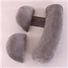 MINGPINHUIUS Cuscino per Gravidanza, Cuscino gravidanza per Dormire a Forma di U Cuscino per Pancia, Fianchi,Gambe,La Schiena, Cuscino premaman, Rimovibili Lavabili (grigio scuro 1)