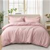 Tifschlaf Set biancheria da letto Tifschlaf King Size - Set copripiumino king-size con 2 federe - Trapunta da letto in microfibra spazzolata ultramorbida con chiusura a zip, rosa (230x220)