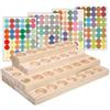 Gracelaza 30 Slots Display Stand Porta Holder Telaio per Oli Essenziali - Organizzatore in legno per Oil Aromaterapia e Oli Profumati - Ideale Contenitore Regalo per Viaggio, Stoccaggio e Visualizzazione #4