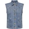 ONLY ONLKENNEDY SL DNM Waistcoat BJ, Giacca Donna, Medium Blue Denim, XS