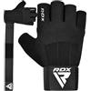 RDX Guanti Palestra, Fitness Guantoni Pesi Bodybuilding con 3 Piastre di Allineamento Del Polso, Cinghia di Supporto 15 Pollici Protezione Antiscivolo Palmo, Powerlifting, Calisthenics, Uomo Donna