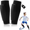 Afaneep Parastinchi Calcio per Bambini, Parastinchi Calcio con Protezione Completa, Design in Nylon Antiscivolo e Traspirante, Protezione Tibia, Ski Shin Protector, Parastinchi per Sci Ciclismo Alpinismo（S）