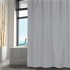 MSV Tenda da Doccia in Poliestere Shower Curtain 180 x 200 cm, Luce Grigia