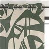 Soleil d'ocre, Tenda con occhielli stampata in policotone, 135 x 250 cm, CANOPE