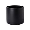 D'vine Dev, Vaso in plastica da 20,3 cm, con foro di drenaggio e piattino senza saldature, colore nero, 74-X-B-1