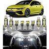 BMT xms 11pz Kit di Luci LED per Interni per Volkswagen VW GOLF GTI 6 7 MK6 MK7 2008-2018, Lampadine LED per Interni Auto e Camion 6000K Bianco Luminoso