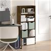 Furinno JAYA Mensola per libri, Libreria a 5 livelli, Libreria alta 52 pollici con scaffale regolabile, 24.1(P) x 59.9(L) x 133.6(A) cm, per Ufficio, Camera da letto, Soggiorno, Pino Ambra