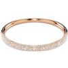 SWAROVSKI BANGLE METEORA, PAVE A NEVE PLACCATO ORO ROSA, M - 17.3 cm