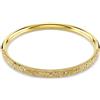 SWAROVSKI BANGLE METEORA, PAVE A NEVE PLACCATO COLOR ORO, M - 17.3 cm