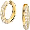 SWAROVSKI ORECCHINI A CERCHIO DEXTERA PLACCATO ORO GIALLO