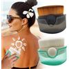 Vordpe 2 pezzi Sun Cream Applicator, Sunblock Buddy pennello con tappi protettivi, facile da applicare, applicatore per lozione solare in viaggio