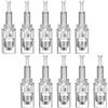 WeddHuis 10 Pezzi Microneedling,Micro Aghi Penna Derma Micro Needling,Microneedle Nano Aghi con Regolabili su Porta Filettata,Aghi da Cartucce Microaghi per Derma Pen(#24pin)