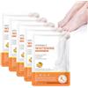 Crsetmyth Maschera Con Vitamina C per I Piedi, 5 Paia Maschera Piedi Esfoliante, Cura De Piedi per Uomini E Donne, Effetto Flash, Idratazione Profonda, Contiene Vitamine Che Idratano