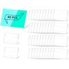 XSEXO 40Pcs Porta Etichette in Acrilico Trasparente, Porta Cartellini Display Porta Cartelli in Acrilico, Porta Cartellino Prezzi per Scaffali Negozio al Dettaglio Supermercato(6 * 4.2 * 2.2 CM)