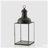 Enzo De Gasperi EDG Enzo De Gasperi Lanterna Quadrata con Cupola H76 cm Nero