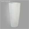 Enzo De Gasperi EDG Enzo De Gasperi Vaso Alto Rotondo Vetroresina Oro H100 cm Bianco