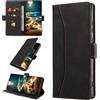 KANVOOS Cover per Samsung Galaxy S25 Ultra, Cover a Libro Portafoglio in Pelle PU [Porta Carte] [Magnetica], Antiurto Flip Case Custodia per Samsung S25 Ultra (Nero)