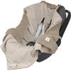 LÄSSIG Coperta a maglia per seggiolino auto 100% cotone organico GOTS taupe