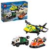 LEGO City Great Vehicles 60505 Remix Aereo, Camion di Servizio e Hovercraft 990 pz 7+