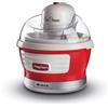 Ariete 643 Ice Cream Maker Party Time, Macchina per fare il gelato, 12W, Capacità 1,5 L, Cestello estraibile con doppio isolamento, Tempo preparazione 30 minuti, Coperchio per aggiunta ingredienti, Rosso