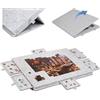 OUGPIU Tavola Puzzle Pieghevole,Tavolo Puzzle Inclinabile con 6 Cassetti,Leggero in Feltro Puzzle Plateau con Supporto e Copertura Progettati 2 in 1 Portatile Salvaspazio Può Ospitare 1000 pezzi (Grigio)