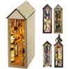 suruim Book Nook Kit fai da te casa delle bambole in legno, puzzle in legno 3D con sensore LED - diorama e libreria decorativa per adulti (Magic 3)