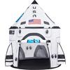 JOYIN Tenda per Bambini Razzo Spaziale Pop Up, Portatile Pieghevole Space per Interni ed Esterni