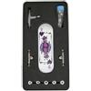 LEEFAI Pro Fingerboard Set completo per skateboard, 29 x 96 mm, con tavola in legno d'acero, 4.0 Pro Trucks Kingpins, ruote con cuscinetti in uretano op3ra v3 Hearts of Jack