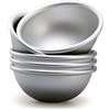 Ponixa Set di 5 stampi a forma di emisfero, in alluminio anodizzato, a forma di semisfero, per crema, mochi, onigiri, budget, gelati, dessert surgelati (3# 2.6 in X 1.2 in)