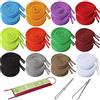 FFWHKON 24 coulisse di ricambio per pantaloni della tuta, pantaloncini con cappuccio e infila a coulisse e chiusure in plastica con coulisse per giacche, lacci per scarpe, 1.2 m di lunghezza (12 colori)