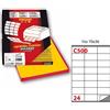 Markin Etichette multiuso gialle Markin - 70 x 36 mm - 2400 etichette