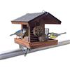 STAFECO Casetta per uccelli per balcone, resistente alle intemperie, realizzata a mano, per uccelli da giardino, supporto da balcone con una dimensione da 30 a 60 mm (marrone)