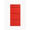 Kare Design Scarpiera con scomparti a ribalta Caruso - Rosso